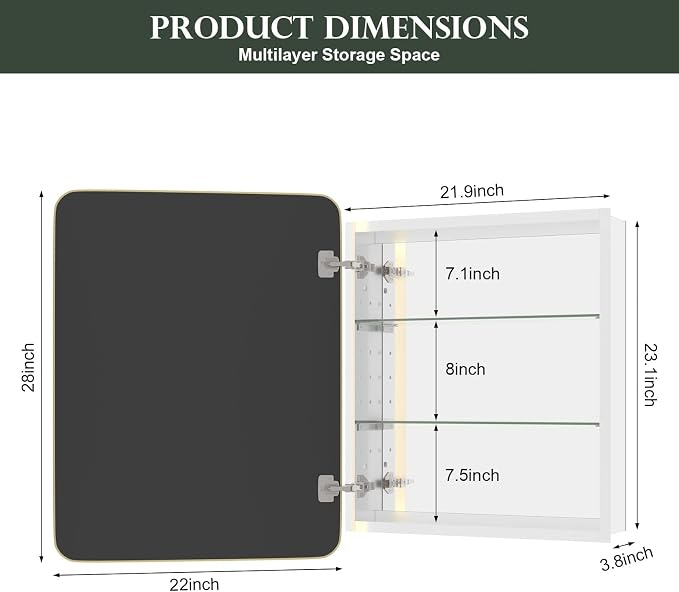 WallBeyond Bathroom Medicine Cabinet - Image 2