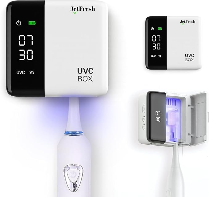 UV Toothbrush Sanitizer Holder & Cleaner by JetFresh