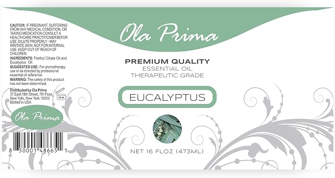 Ola Prima Eucalyptus Essential Oil 16oz Bulk – Therapeutic Grade - Image 3