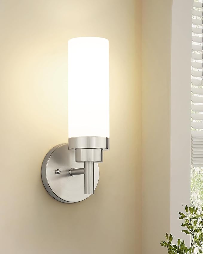 Emak Brushed Nickel Sconces Wall Lighting, Modern Vanity Lights - Image 6