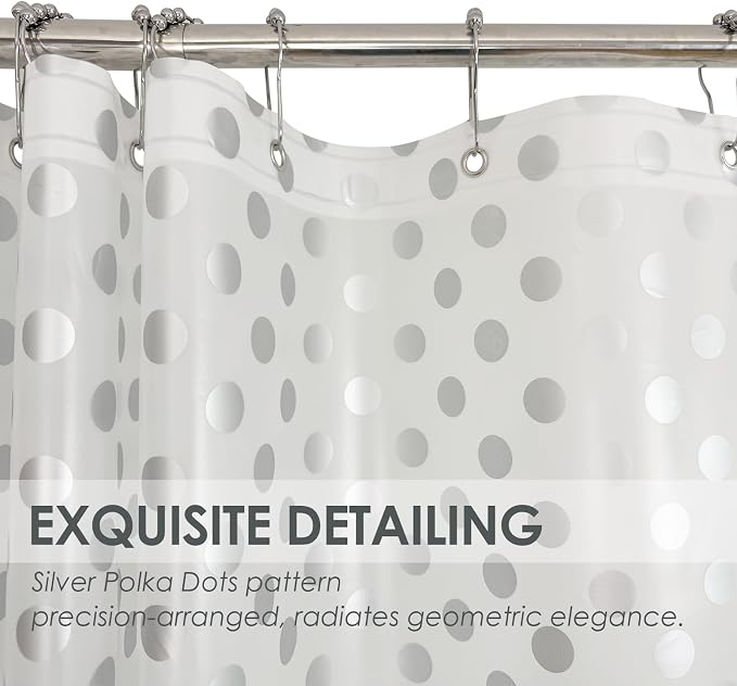 Plastic Shower Curtain Liner, Waterproof Printed PEVA Shower Curtain - Image 4