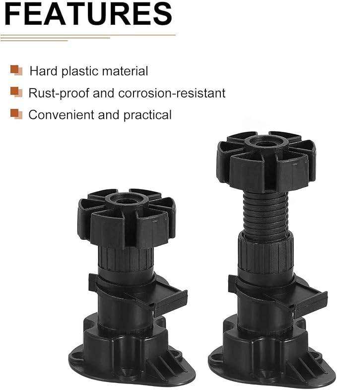80x46mm Adjustable Leveling Feet - Image 3