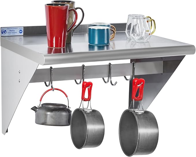 Hally Stainless Steel Shelf by HallySinksTablesH