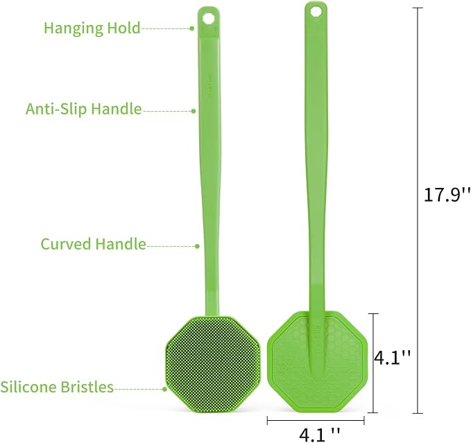 iTokGoK® Silver-Infused Silicone Back Scrubber - Image 5