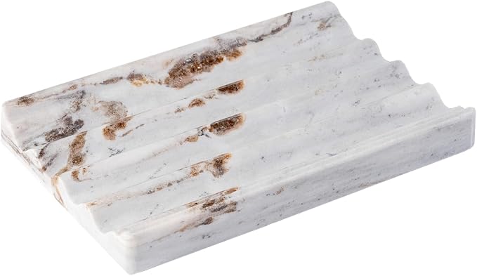 Soap Holder, Marble Soap Dish for Shower, Bar Soaps Holder by Karibiber