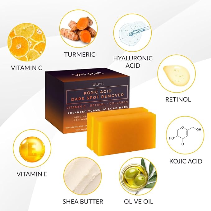 VALITIC Kojic Acid Dark Spot Remover Soap Bar - Image 6