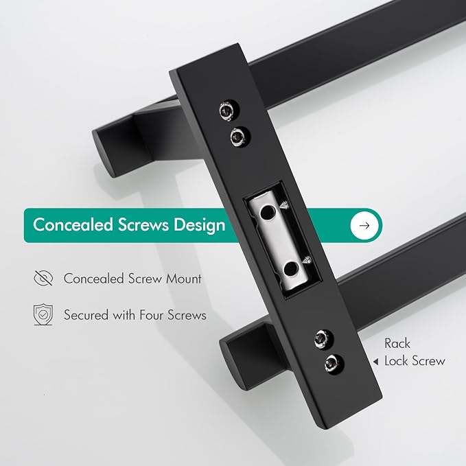 BAGNOLUX Double Towel Bar, SUS304 Towel Racks - Image 8
