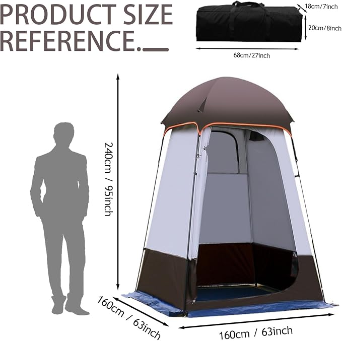 Camping Tent Shower Tent, Outdoor Changing - Image 2
