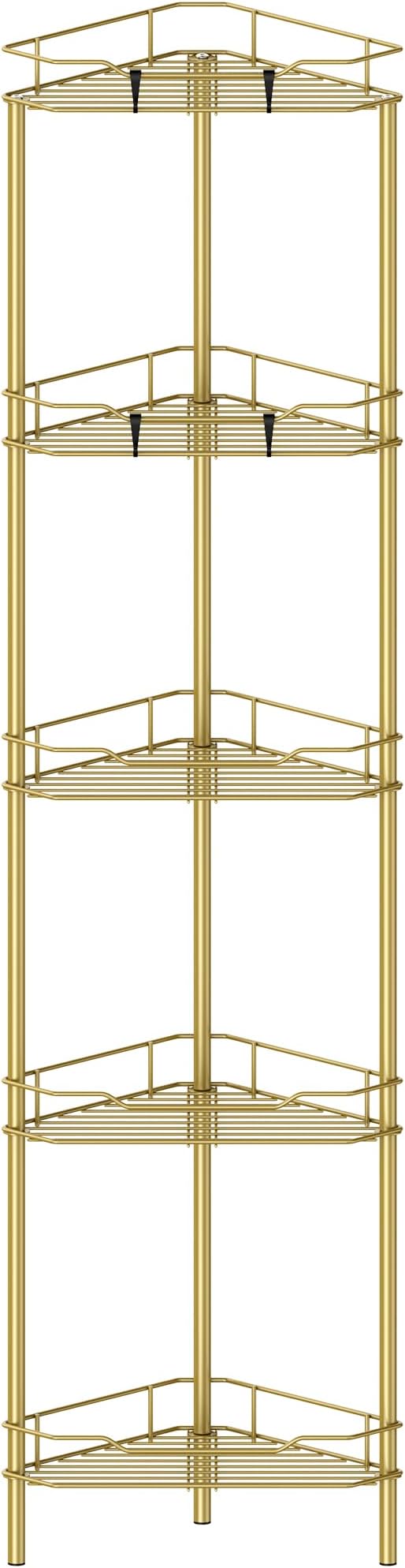 5 Tier Floor Standing Corner Shower Caddy Organizer Shelf by HuggieGems