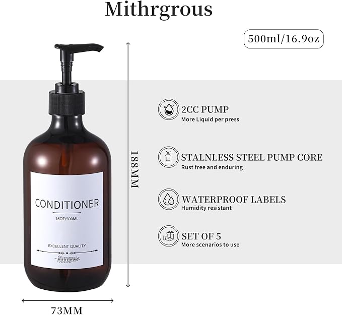 Stylish Shampoo Bottles Refillable - Image 3