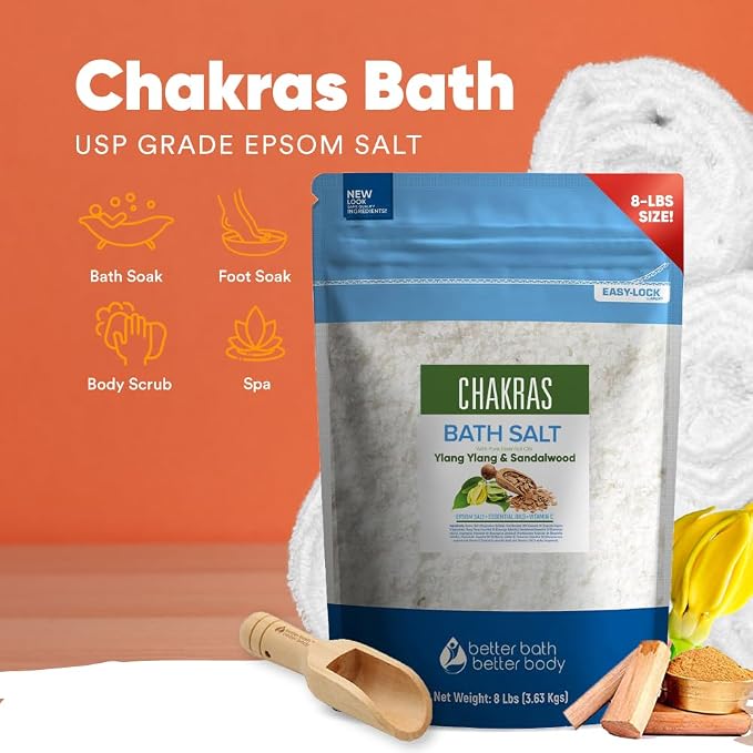 Chakras Bath Salt 128 Ounces Epsom Salt - Image 4