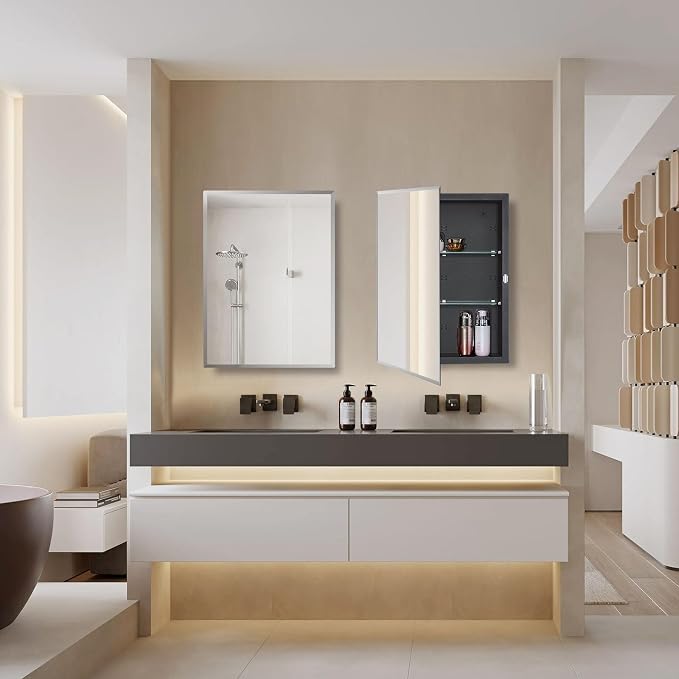 Black Bathroom Medicine Cabinet - Image 2