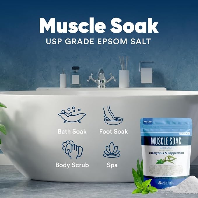 Muscle Soak Bath Salt 32 Ounces Epsom Salt - Image 4
