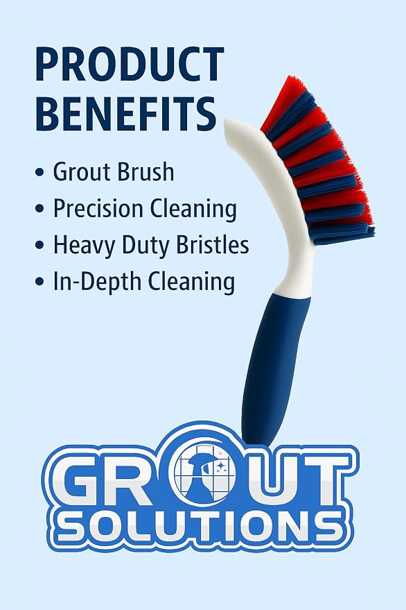 Grout Brush with Stiff Bristles – Heavy-Duty Scrub Brush - Image 2