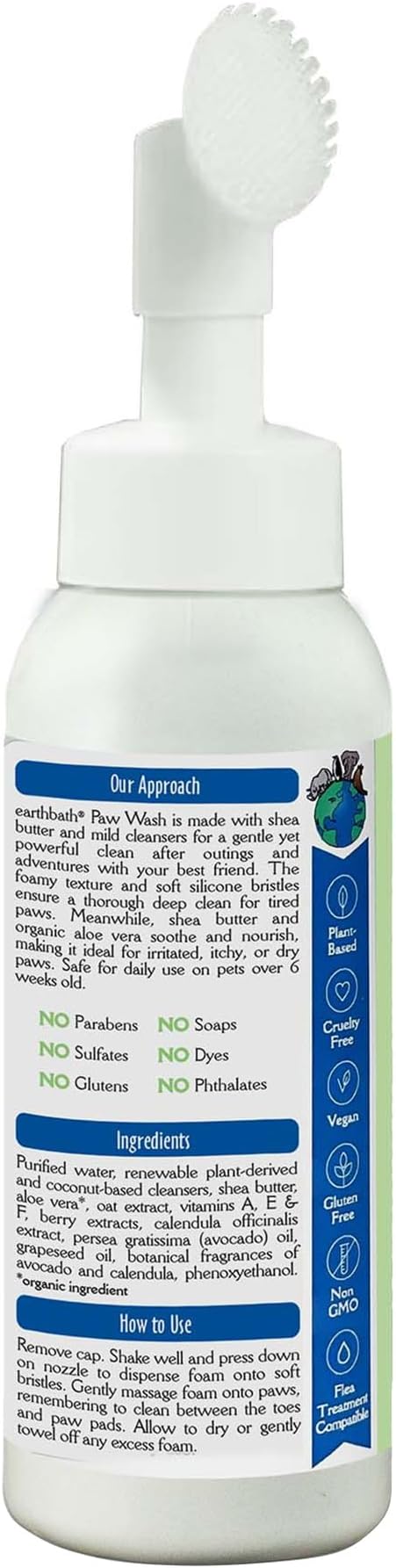 earthbath Paw Wash with Scrubber Brush - Image 2