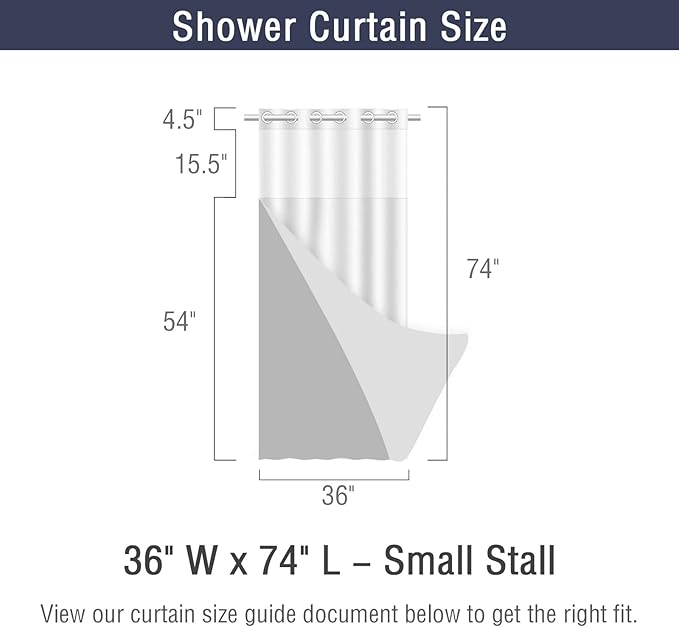 Gibelle Stall Small Shower Curtain 36x74, Waffle Weave Shower Curtain - Image 7