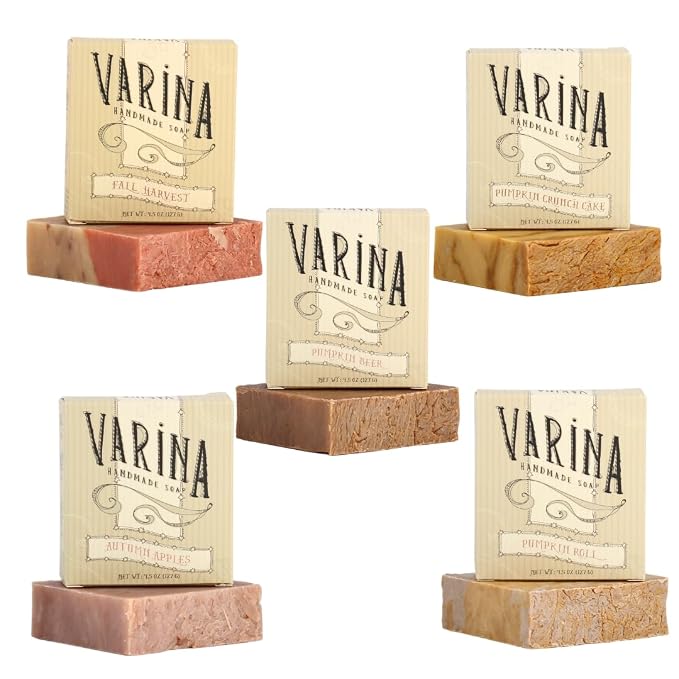 Natural Pumpkin Spice Variety Bar Soap by VarinaHandmadeSoap