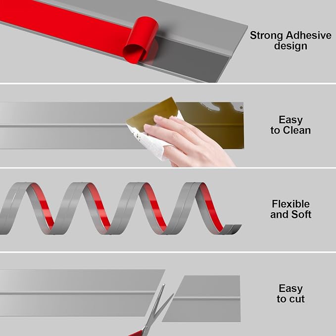 Heavy-Duty 3Inch x 20FT Door Weather Stripping, Extra Thick 2mm Door Draft - Image 7
