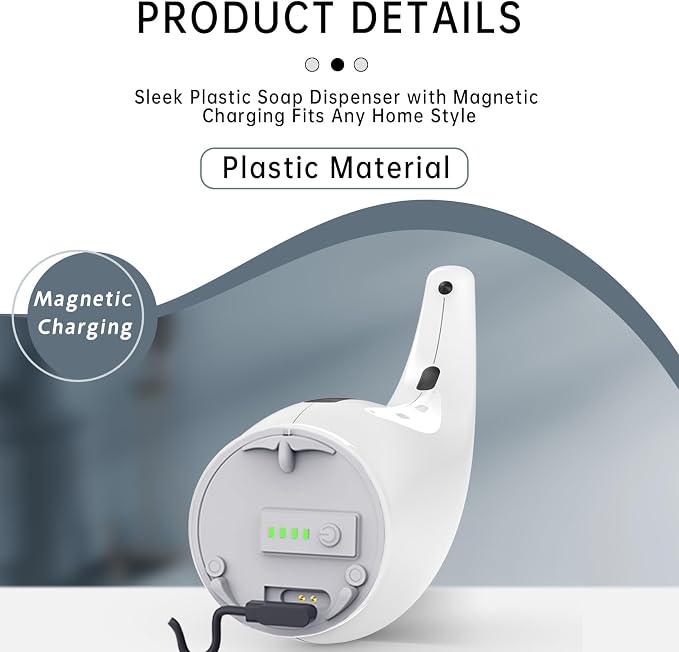 Automatic Soap Dispenser Touchless, 300ML Hand & Dish Countertop Electric - Image 3