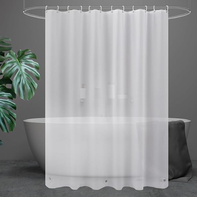 UFRIDAY Extra Long Shower Curtain Liner 72x84 inches, PEVA Frosted Plastic 84 by UFRIDAY