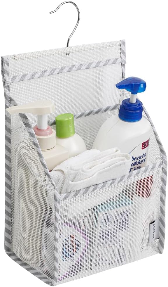 Jelier Hanging Mesh Shower Caddy, Bath Storage Basket Organizer by Jelier