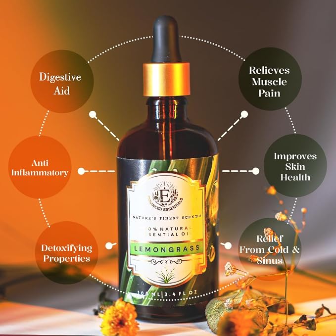 Luxurious LEMONGRASS Essential Oil by Enhanced Essentials|Slow Distilled - Image 5