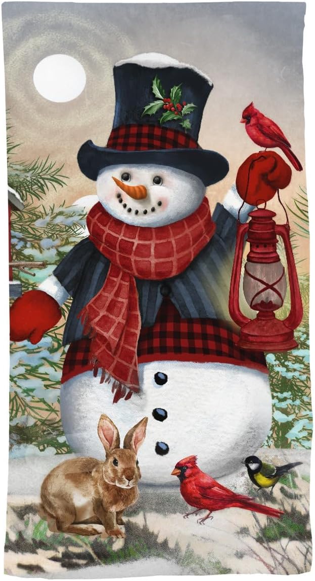 Briarwood Lane Snowman and Friends Cotton Hand Towel by BriarwoodLane