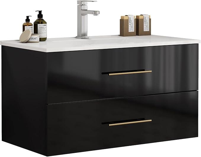 36" Wall Mounted Bathroom Vanity - Image 7