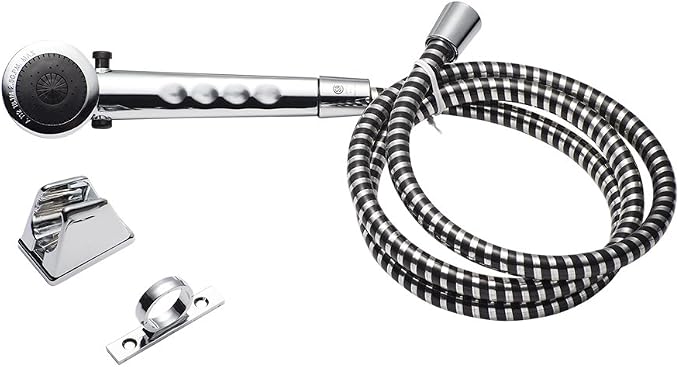Dura Faucet DF-SA130-CP Economical RV Shower Head Hose Kit, Handheld by Dura+Faucet