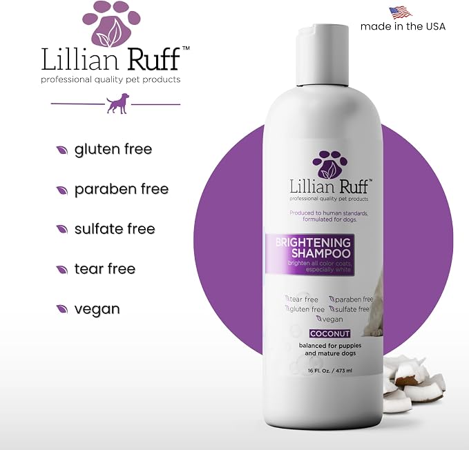 Lillian Ruff PRO Formula Ultra Brightening Dog Shampoo - Image 6