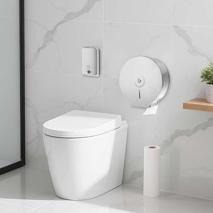 2 Pcs Commercial Soap Dispenser and Paper Towel Dispenser Set - Image 5