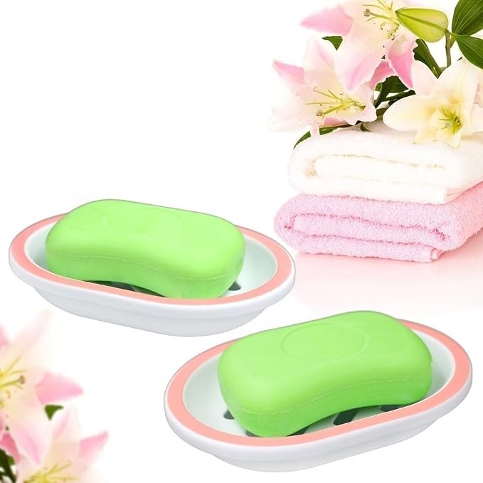 Topsky 2-Pack Oval Soap Dish, Soap Holder, Soap Saver, Easy Cleaning - Image 7