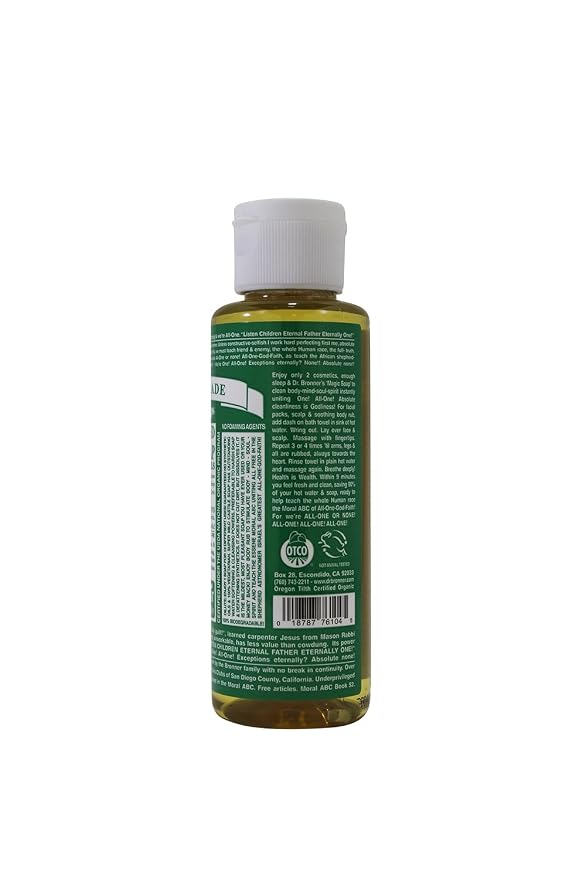 Dr Bronners Magic Soap All One Csal04 4 Oz Almond 18 In 1 Dr. Bronner'S Liquid - Image 2