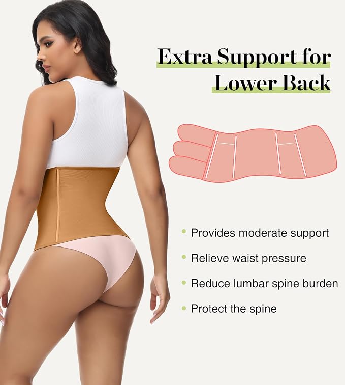 SHAPSHE Waist Trainer for Women Postpartum Recovery Wrap Waist Cincher Corset - Image 3
