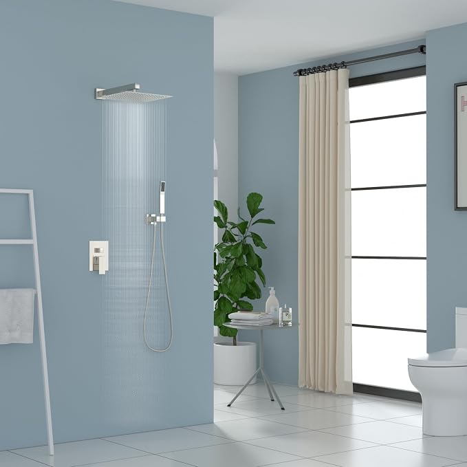 Lordear Rain Shower System Wall Mounted Shower Faucet Set - Image 2