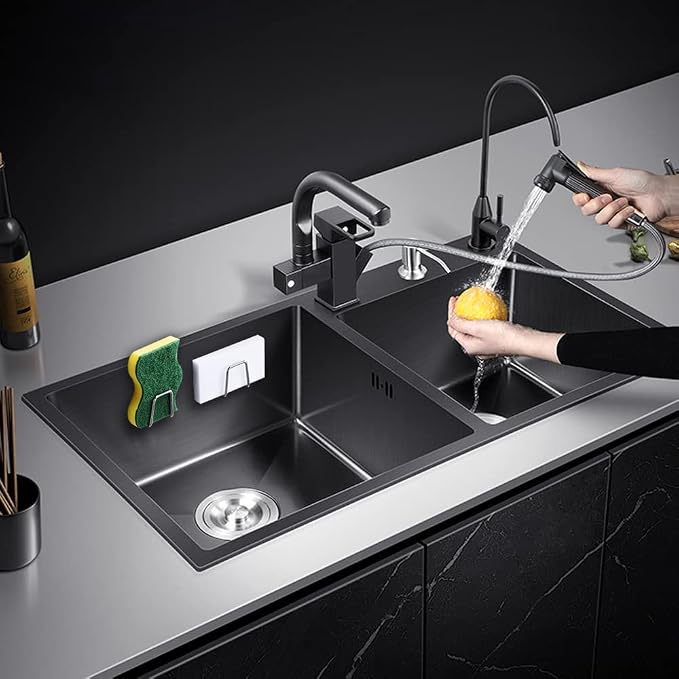 Sponge Holders for Kitchen Sink Adhesive Sponge Holder Sink Caddy Stainless - Image 5