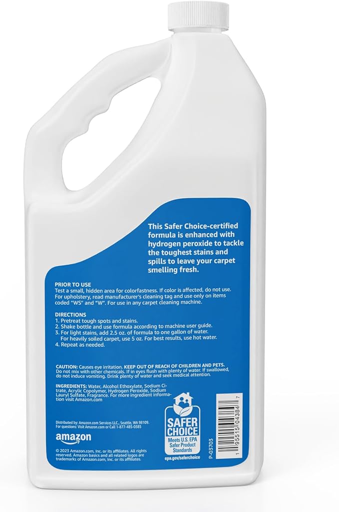 Amazon Basics Oxy Carpet Stain Remover Cleaner, Fresh Scent, 64 fl oz - Image 2