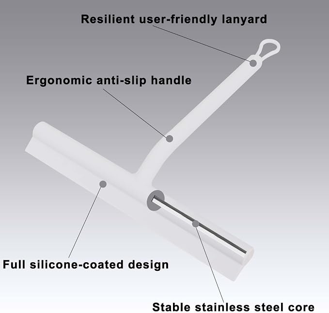 Squeegee for Shower Glass Doors, Resilient Loop - Image 2