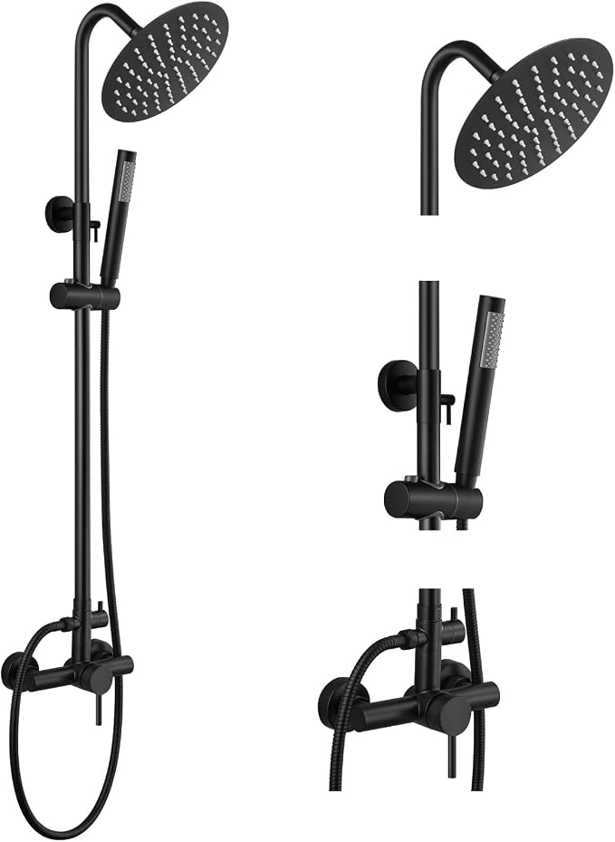gotonovo SUS304 Outdoor Shower Fixture High Pressure Shower System Wall Mount 2 by HOME
