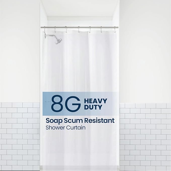 LiBa Waterproof Plastic Shower Curtain by Liba
