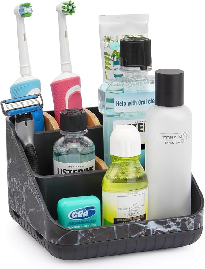 Chintu Toothbrush Holders for Bathroom Counter Organizer by Chintu