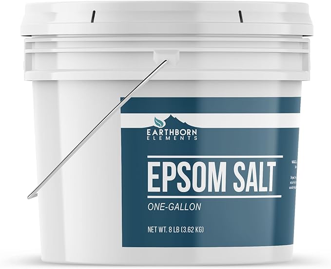Earthborn Elements Epsom Salt, Resealable Bucket, Magnesium Sulfate Soaking - Image 2