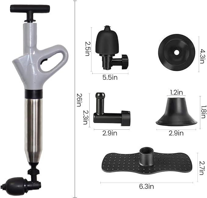 Plunger Toilet Pneumatic Drain Cleaner - Image 5