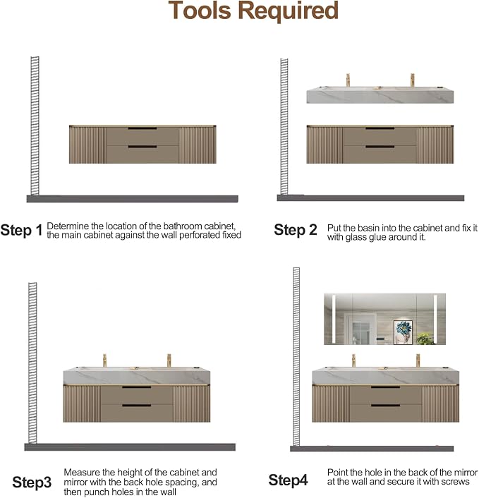 Floating Bathroom Vanity - 24IN Bathroom Vanity - Image 7