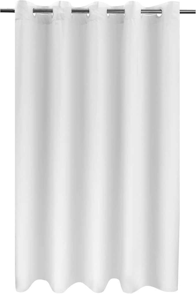 River Dream Extra Long No Hook Shower Curtain TPU Lining & No Required Liner by RiverDream