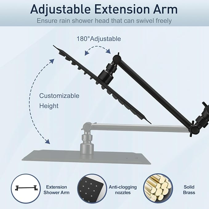 All Metal 10 Inch Rain Shower Head - Image 4