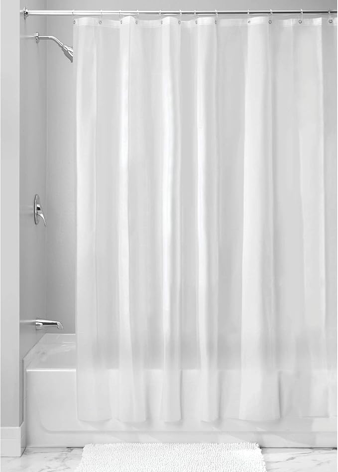 Clawfoot Tub Shower Curtain Warp Around, 180x70 Inches Clear Shower Curtain - Image 2