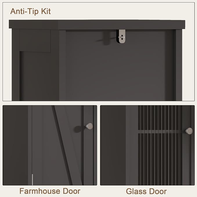 ChooChoo Tall Bathroom Storage Cabinet - Image 7