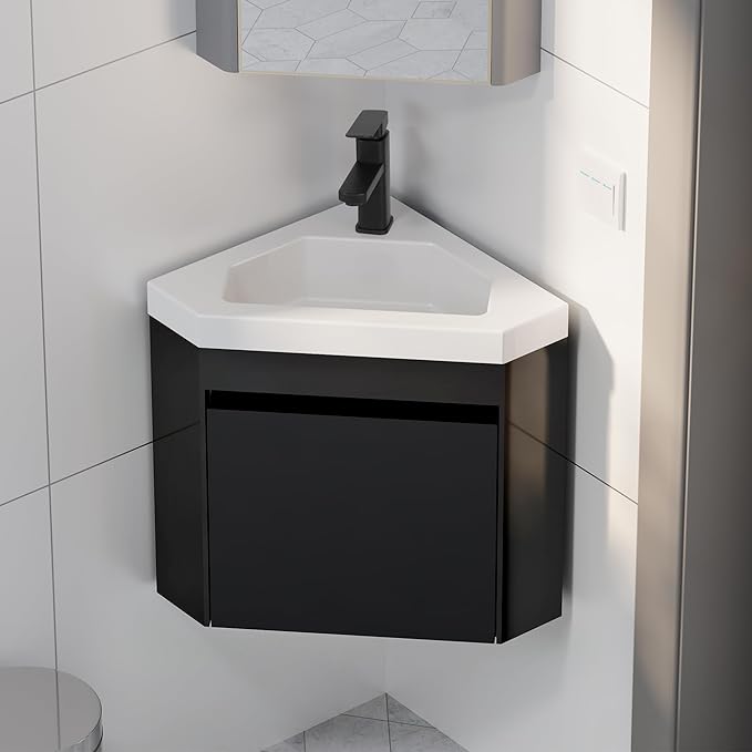 eclife 22" Corner Bathroom Vanity Sink Combo by eclife
