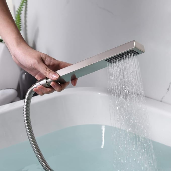 sumerain Wall Mount Tub Filler Brushed Nickel - Image 6